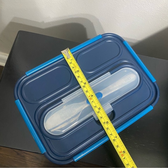 Built Weight Watchers 3 Compartment Lunch Container Snap On Top With Silverware - Picture 8 of 12